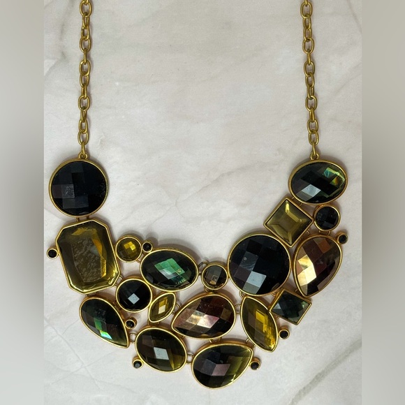 Joan Rivers Large Gemstone Statement Necklace Vintage 90s - Picture 2 of 6